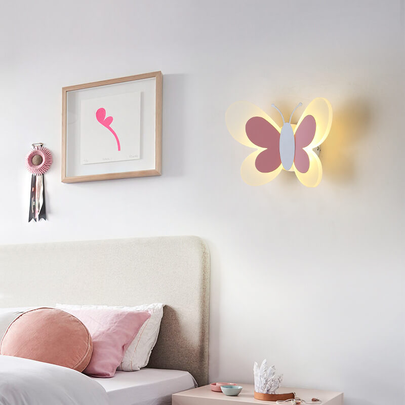 LuminoArt - Creative Butterfly LED Wall Lamp with 1 Light of Acrylic