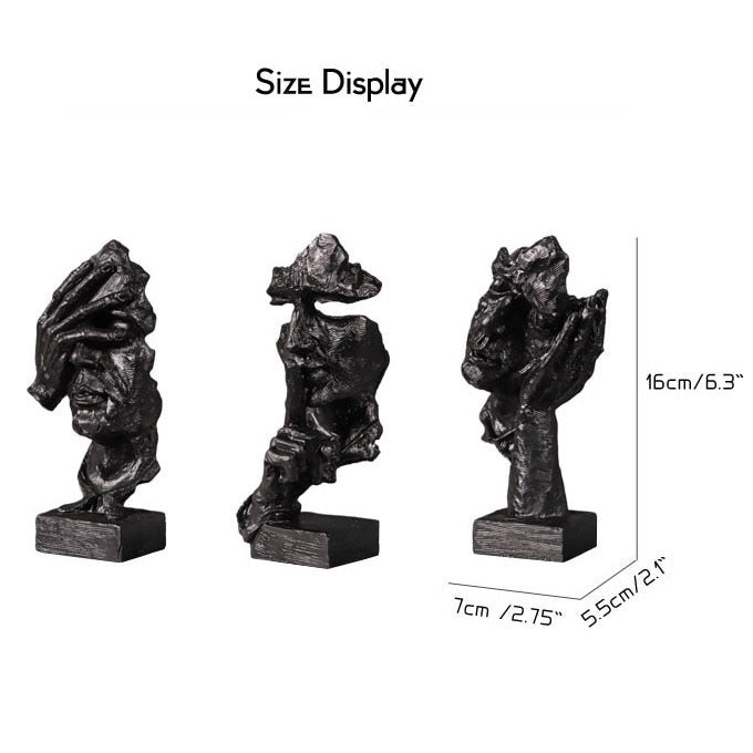 Hear/Speak/See No Evil Figurines