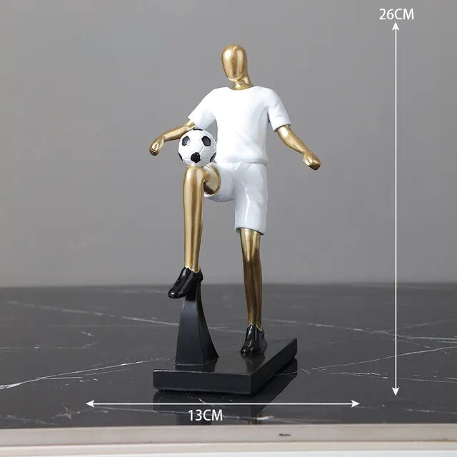 Abstract Football Player Figurine