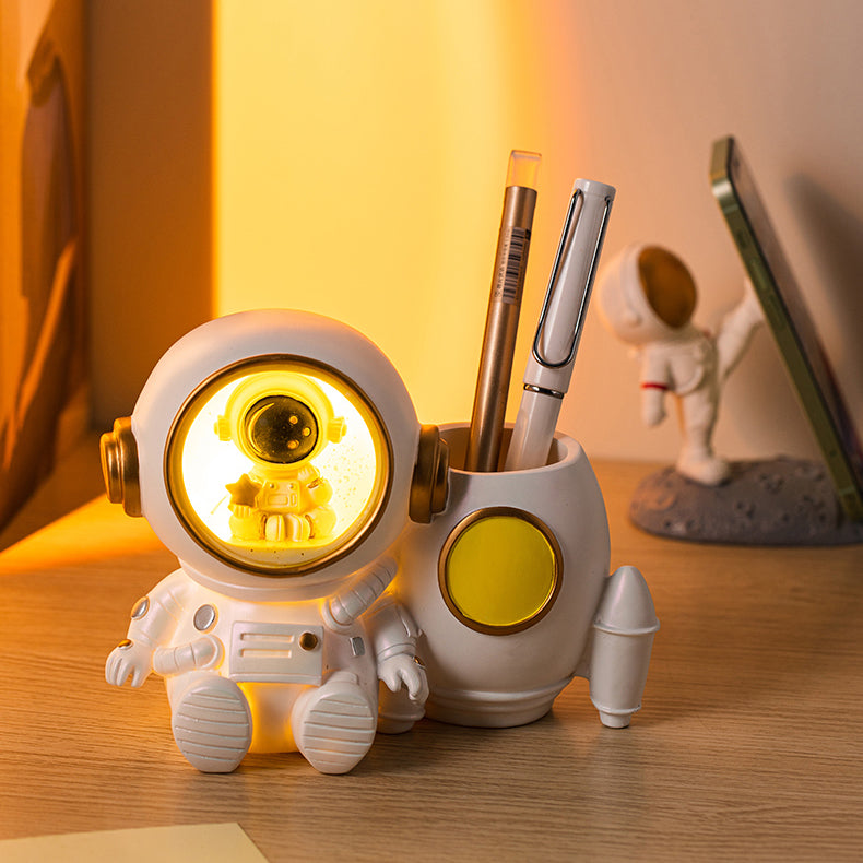 LED Astronaut Pen Holder