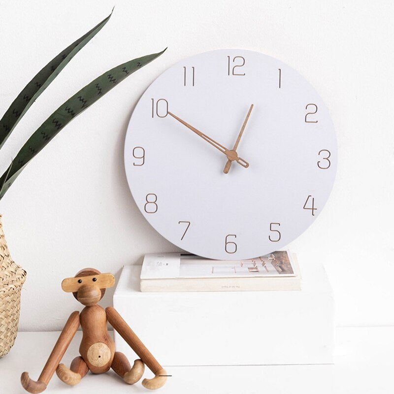 Nordic 3D Wooden Wall Clock - Add a touch of Scandinavian style to your wall!