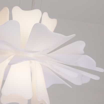 Petalia - Elegant White Metal Pendant Lamp