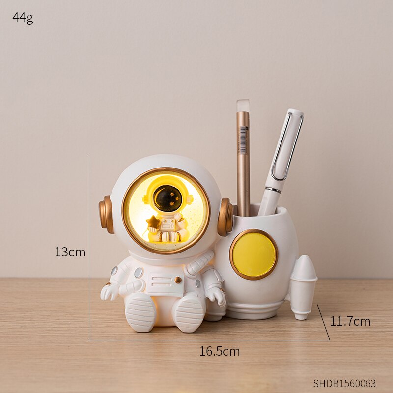 LED Astronaut Pen Holder