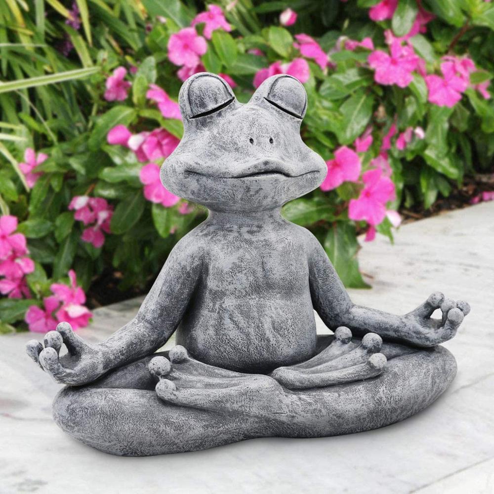 Zen Frog Yoga Statue