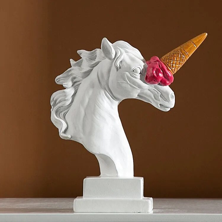 Unicorn with Ice Cream Horn