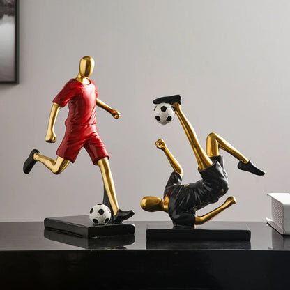 Abstract Football Player Figurine