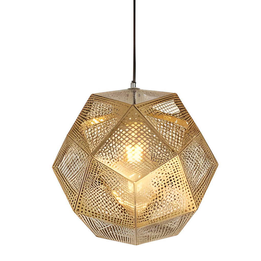 LichtDesign - Geometric Round Pendant Lamp made of Electrolytic Metal