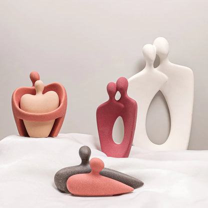 Abstract Ceramic Love Sculpture