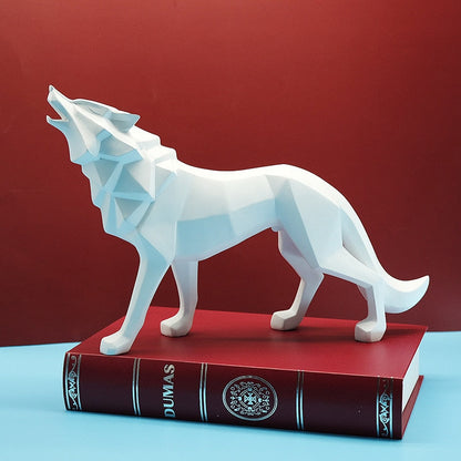 Geometric Wolf Figurines