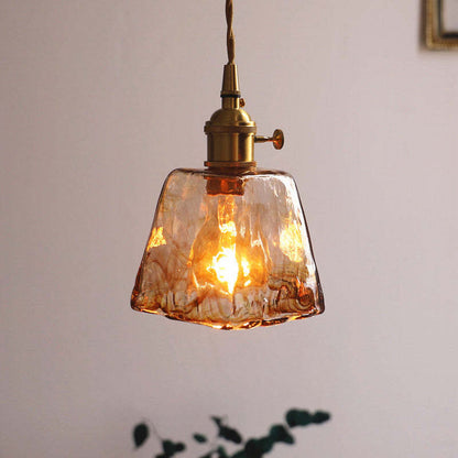 Vintagea - LED Retro Pendant Lamp in Gold Metal