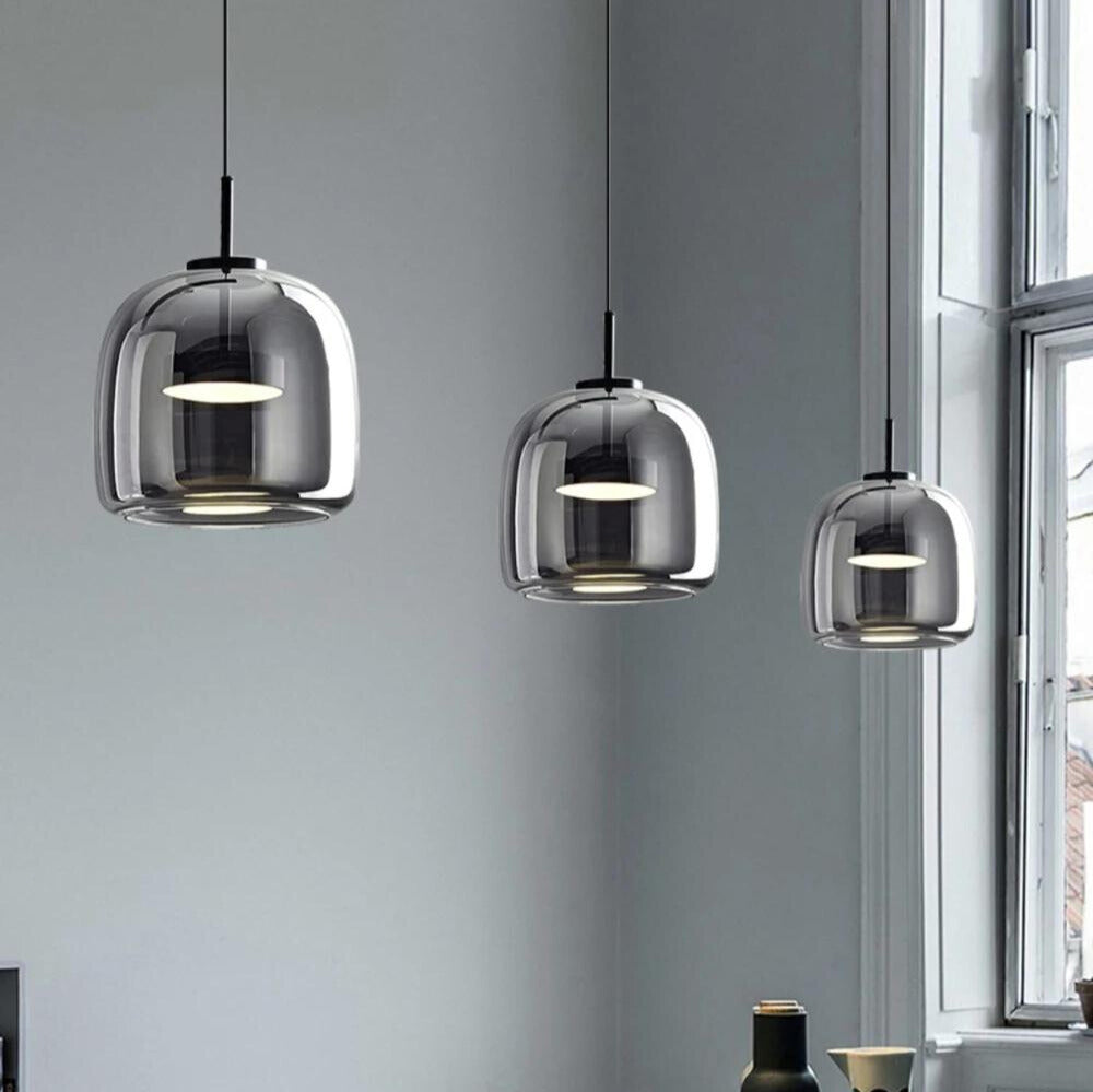 Nordic Black Glass Pendant Light