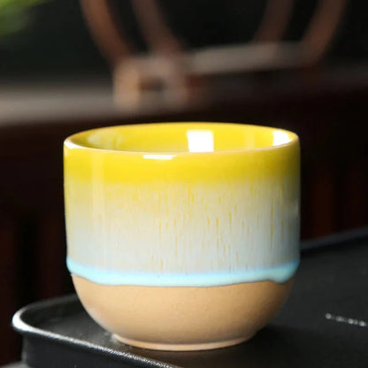 Paint Drip Ceramic Tea Cup