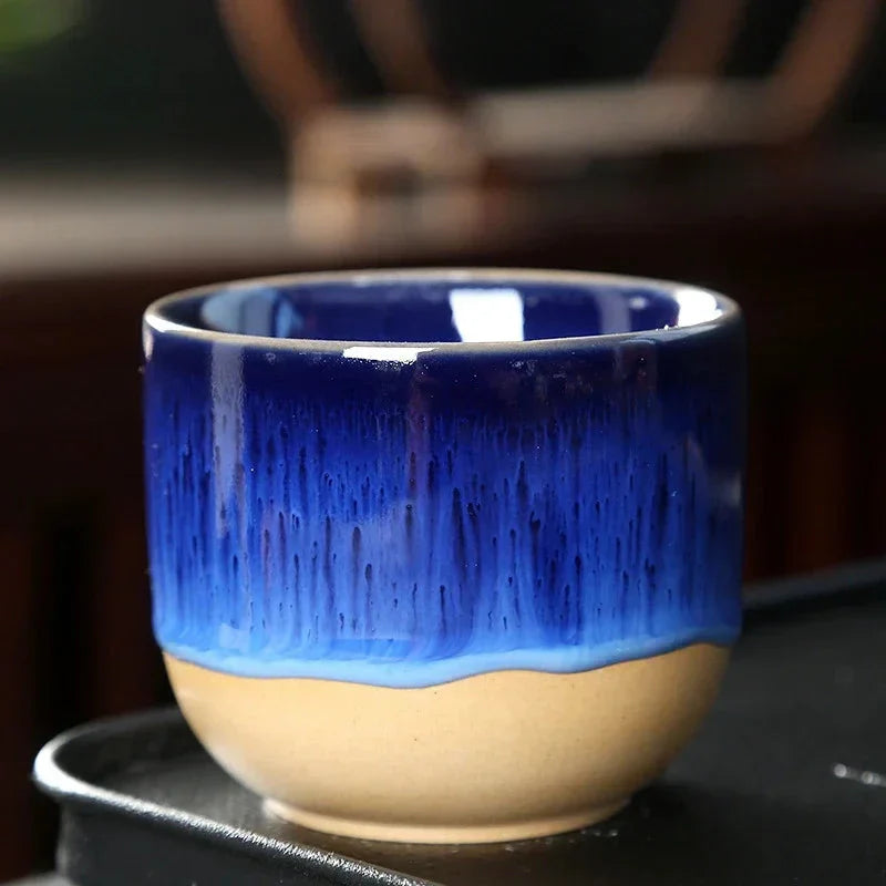 Paint Drip Ceramic Tea Cup