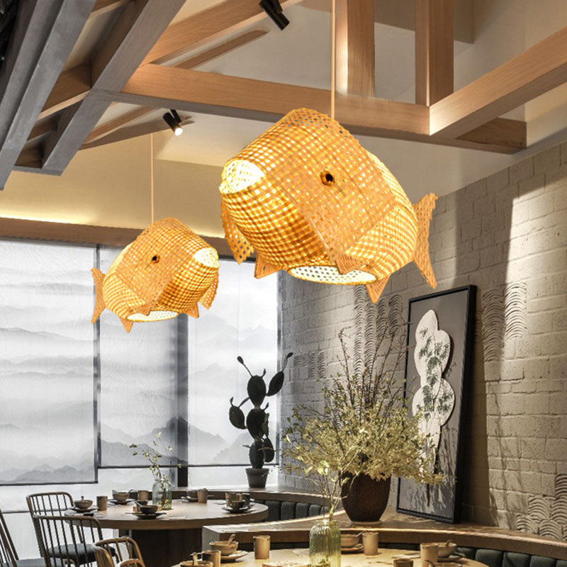 WoodenWave – Asian Wood Pendant Lamp