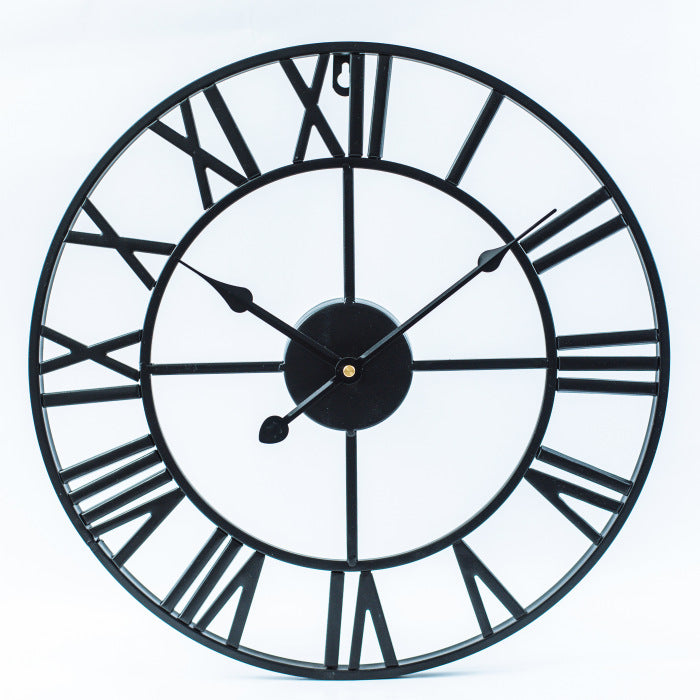 VintageGlim - Large Vintage Iron Wall Clock