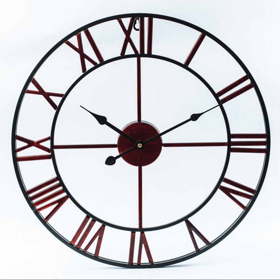 VintageGlim - Large Vintage Iron Wall Clock