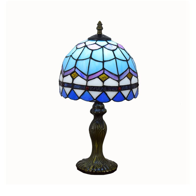 LuxGlow - Elegant Mediterranean Glass Table Lamp