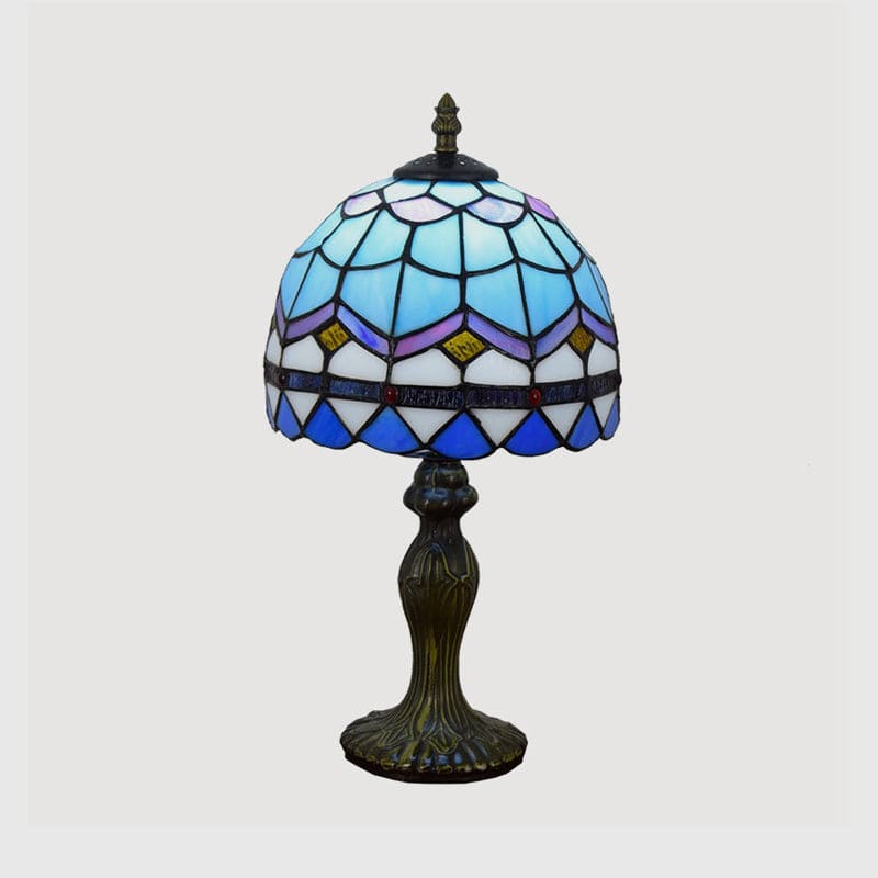 LuxGlow - Elegant Mediterranean Glass Table Lamp