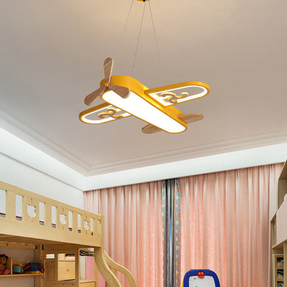 FlyLight – LED Hanging Lamp Airplane for Children's Room