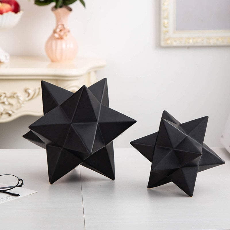 Ceramic Star Shaped Particle Decor