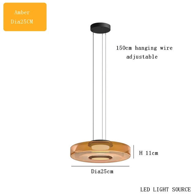 Delphine Glass Pendant Light lamp