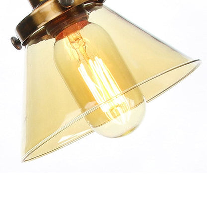 LumiClear - Elegant Cone Shaped Clear Glass Table Lamp