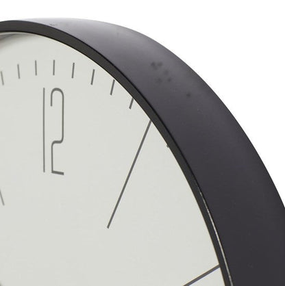 GloGlas - Traditional Black Glass Wall Clock