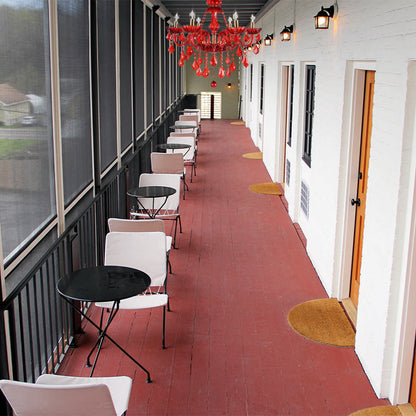 Modern Red Chandelier with Crystals