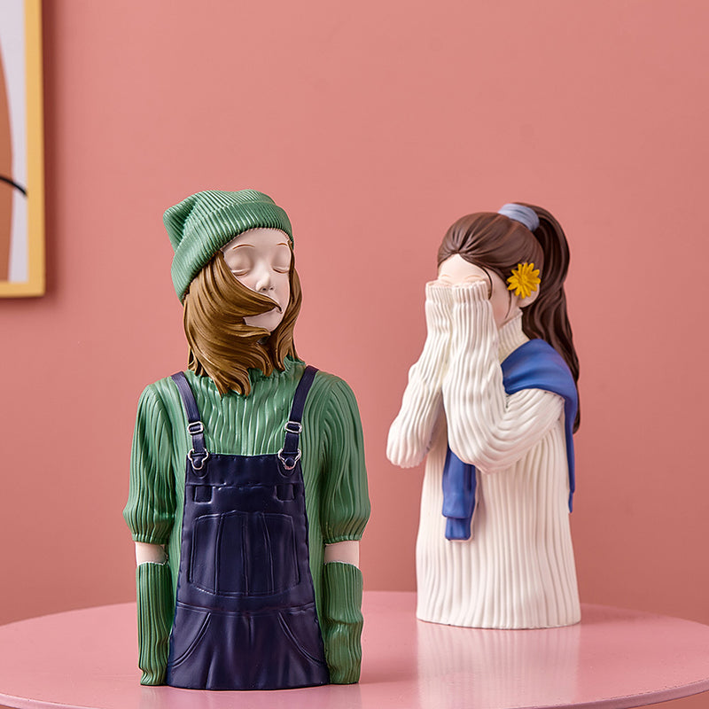 Modern Sweater Girl Figurines