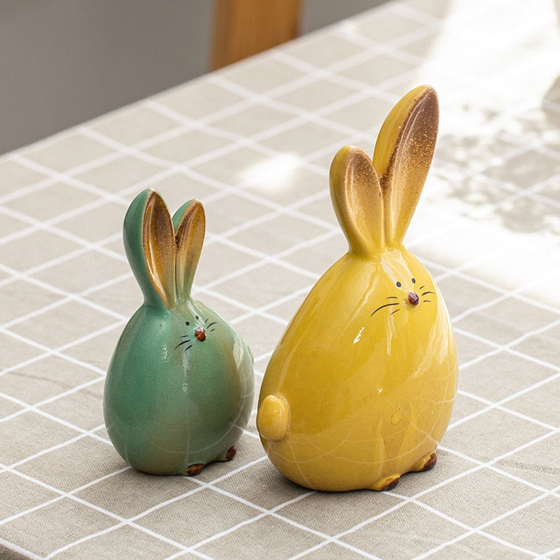 Cute Chubby Ceramic Bunny