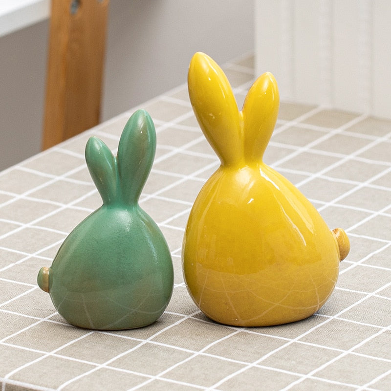 Cute Chubby Ceramic Bunny