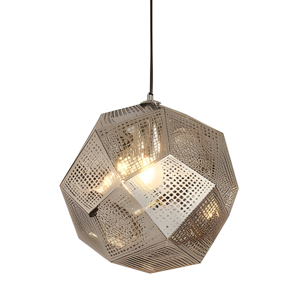 LichtDesign - Geometric Round Pendant Lamp made of Electrolytic Metal