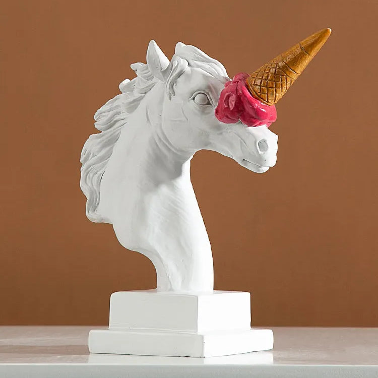 Unicorn with Ice Cream Horn