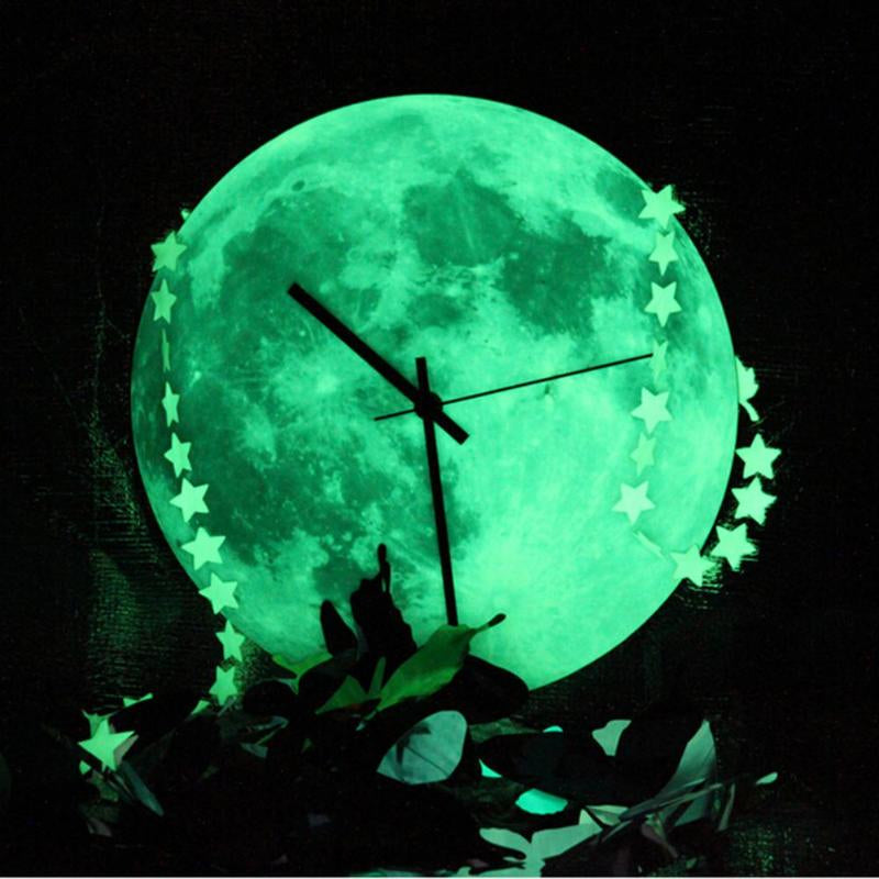 LunaGlow - Illuminating Moon Wall Clock