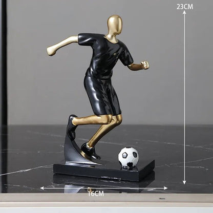 Abstract Football Player Figurine