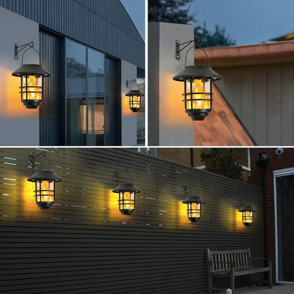 Flamma - Outdoor Wall Lamp with Solar Energy