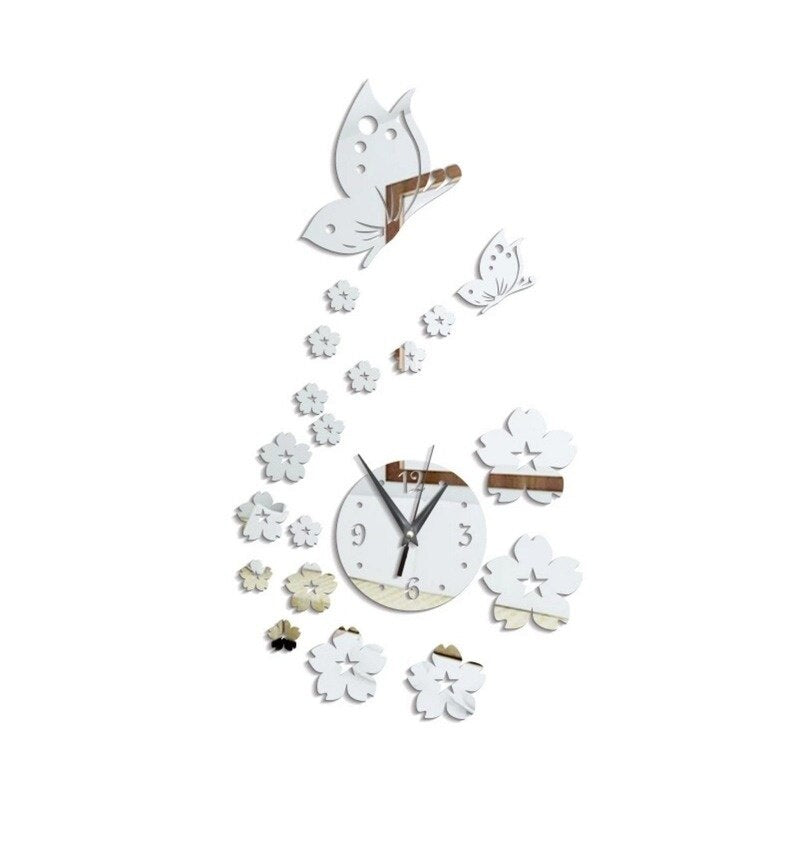 ButterflyGarden - Beautiful Butterfly Garden Wall Clock