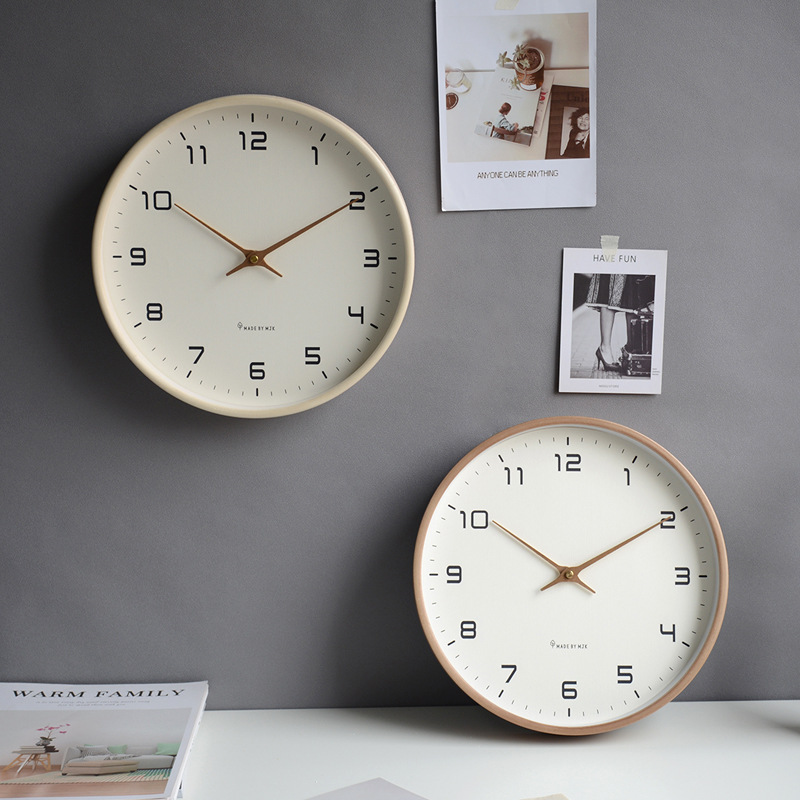 Wooden Wall Clock - Scandinavian Simplicity