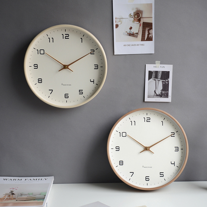 Wooden Wall Clock - Scandinavian Simplicity