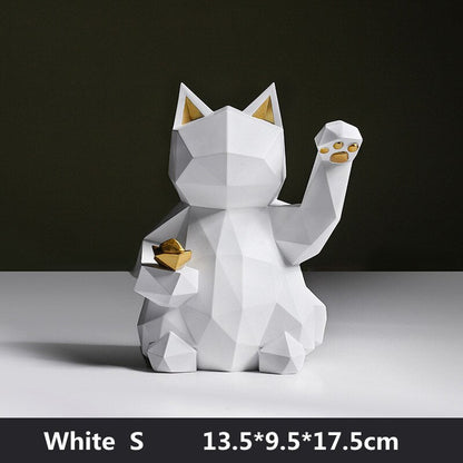 Geometric Maneki Cat