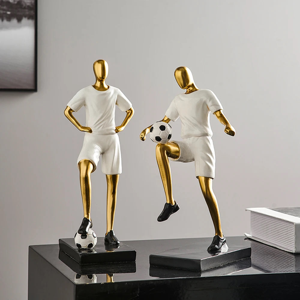 Abstract Football Player Figurine