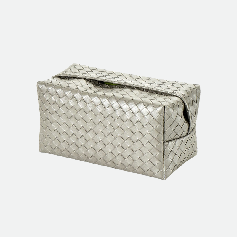 Woven Leather Tissue Paper Holder