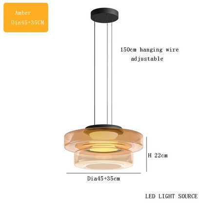 Delphine Glass Pendant Light lamp