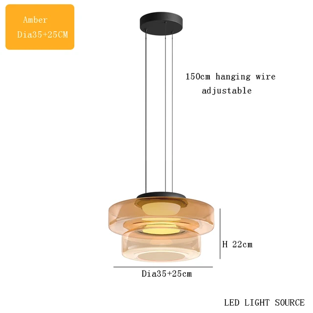 Delphine Glass Pendant Light lamp