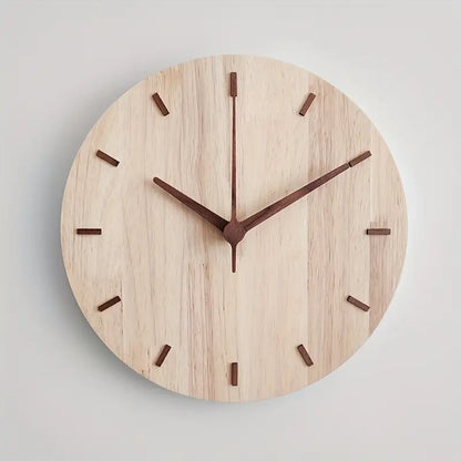 WalnutGlow - Stylish wall clock made of walnut wood