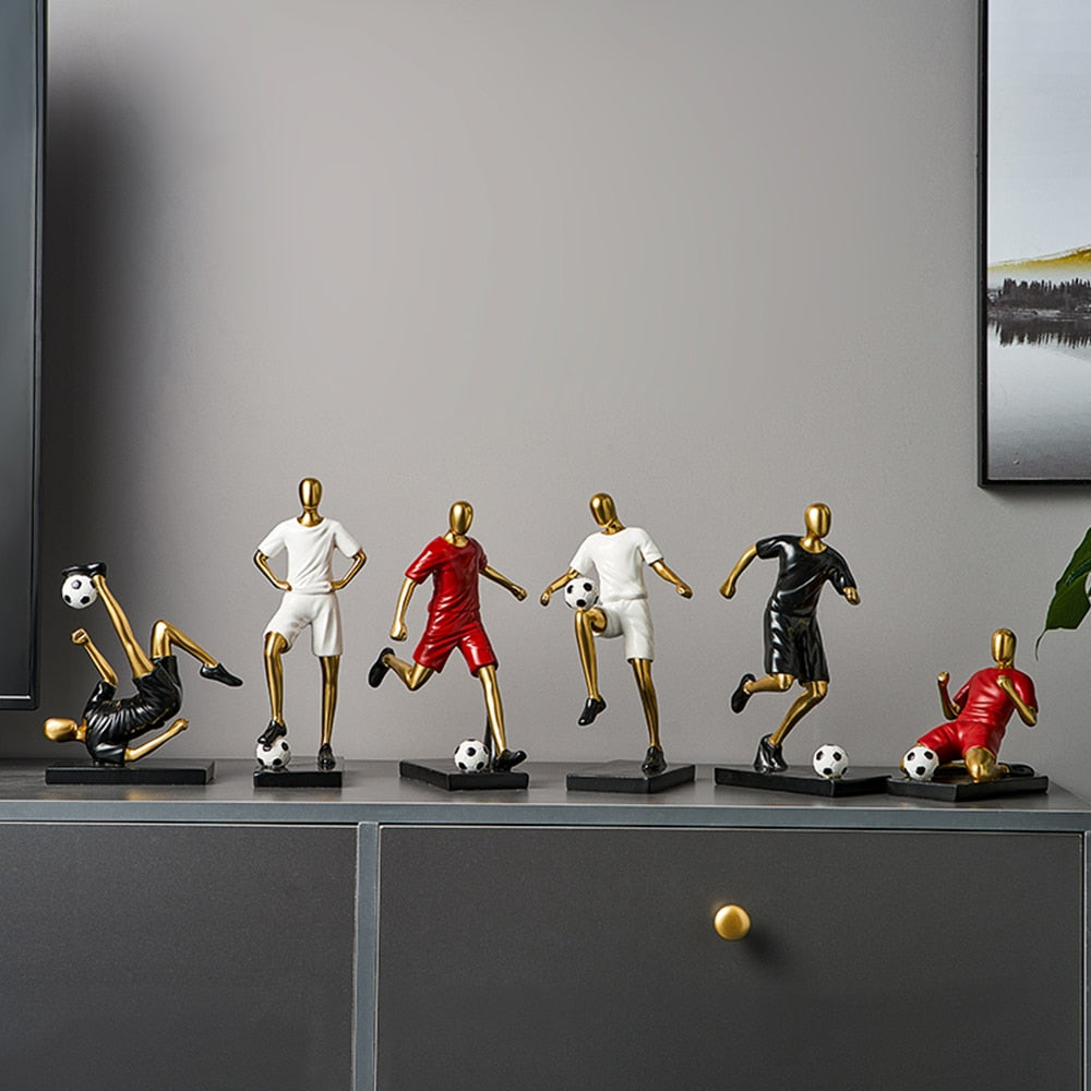 Abstract Football Player Figurine