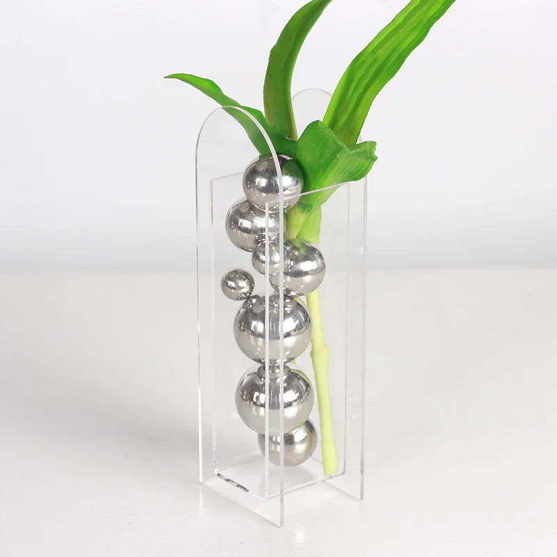 Metallic Ball Abstract Vase