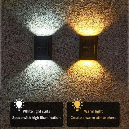 Spark Light™ - Wireless LED wall lights with solar panel Deluxe