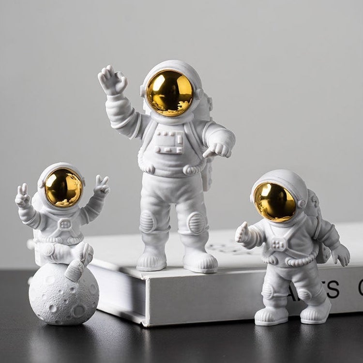 Astronaut on Moon Figurines