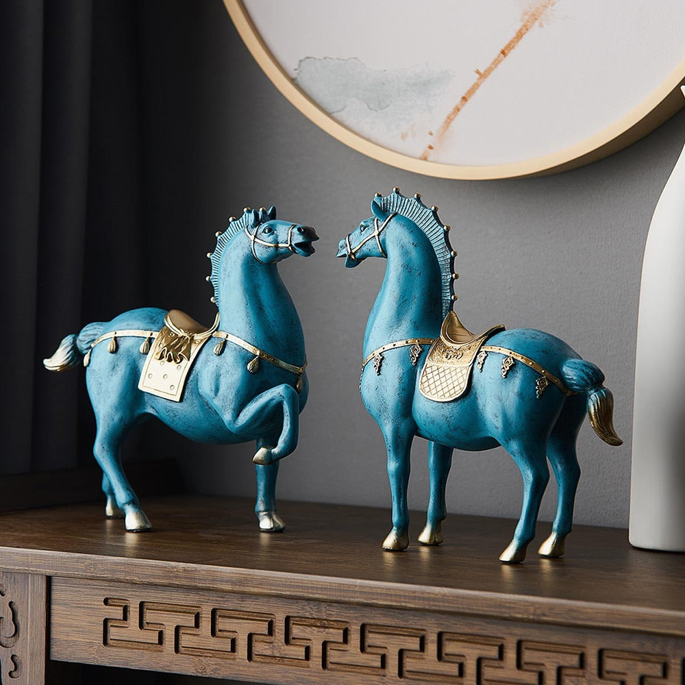 Antique Stallion Horses